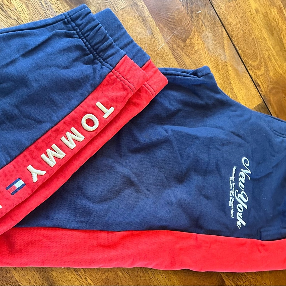 Tommy Hilfiger Kids Blue and Red Joggers